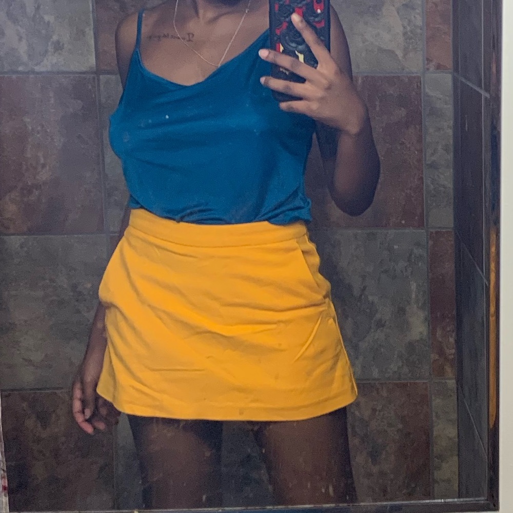 Yellow Zara Skort